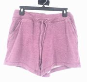 32 DEGREE COOL PURPLE DRAWSTRING COTTON BLEND SHORTS WOMENS SIZE SMALL