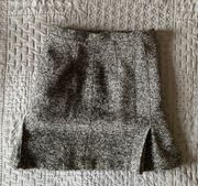 Wool Knit Mini Skirt 