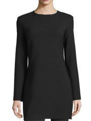 Gruppo Gft Valentino women's black shift dress tunic long sleeve sz 14. 