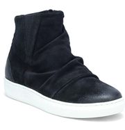 Lionel Black Suede Leather Sneaker Booties