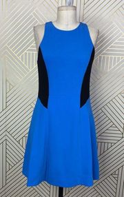 Rag & Bone Adeline Colorblock Fit & Flare Dress in Blue & Black Size US 4