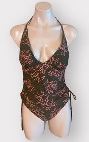 Victoria’s Secret 2 Piece Brown And Pink Tankini Bathing Suit 