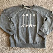 Cupshe women’s medium long sleeve gray sweatshirt