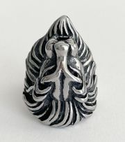 Stainless Steel Lion Head Ring