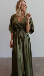 Silk Printed Maxi Dress