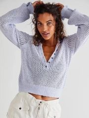 Snowdrift Pullover Sweater in Peri Ice