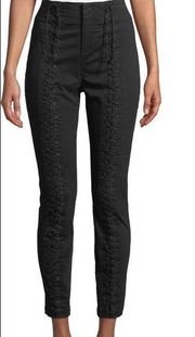 A.L.C Kerrigan Lace Up Skinny Pants NEW Without Tags Size 6 Black $395