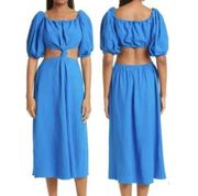 Farm Rio
Off-Shoulder Cutout-Waist Knotted Midi Dress