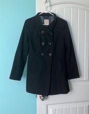 black Womens peacoat