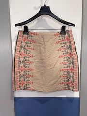 Embroidered Mini Skirt