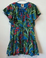 Farm Rio Dream Garden Mini Dress Size: XS