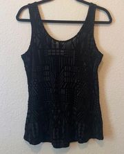 Black DayTrip Tank with Black Bow