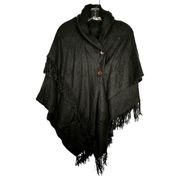 Versona Accessories Black Sweater Cape