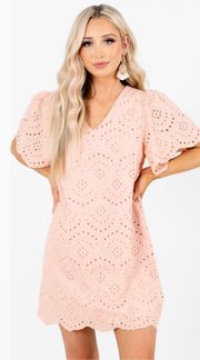 Bella Ella Eyelet Mini Dress