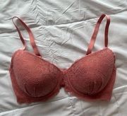 Rampage pink lace bra