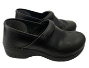 Dansko  XP Professional Clog Full Heel in Black Box Leather - size 38