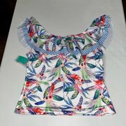 NWT Outdoor  Floral Swim Top