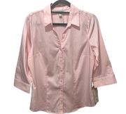 Women's Button-Up Shirt in Pink size Medium