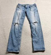 Adriano Goldschmied AG-ED Ex-Boyfriend Distressed Slim Jeans Size 26R EUC