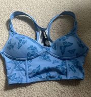 Pink active sports bra