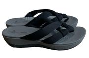 Clarks Women's, Arla Jane Thong Sandals Size 10. Black