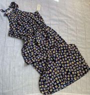 Madison Jules NWT midi halter dress with cottage print.