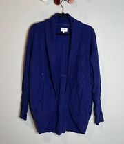 Wilfred indigo studded open cocoon cardigan