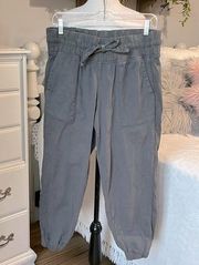 Paperbag Gray Pants Comfy Fit Joggers Womens Small Size 4 6 Business Trousers