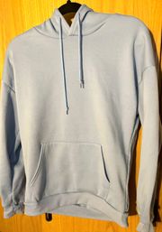 SheIn Light Baby Blue Thick Hoodie