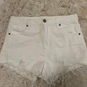 Boutique White Star Jean Shorts 