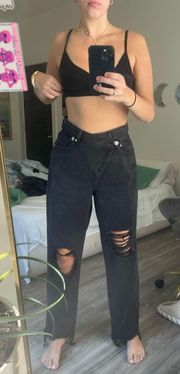 Black Crossbody Jeans