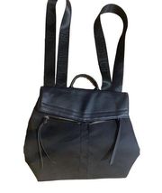 Botkier New York Trigger Mini Backpack Black Leather/Nylon