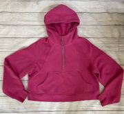 Lululemon Scuba Oversized Half-Zip Hoodie Pullover Pink Lychee M/L