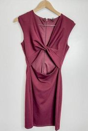Marciano Open Front Wine Color Dress Size Small