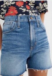 High Rise Denim Shorts