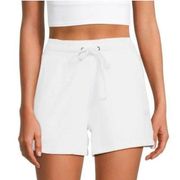 DKNY Women's White Terry Shorts NWT XL