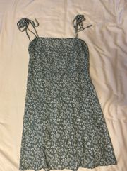 Green / White Floral Sundress