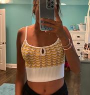 bcbg knitted crop top