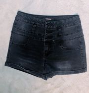 Black High Waisted Shorts