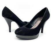 Unlisted Kenneth Cole Womens File System Platform Heels Black Sueded Black 7.5