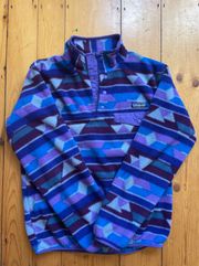 Aztec / Southwestern RARE Synchilla Snap Fleece Size Small