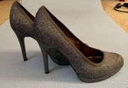 Ann Taylor Loft shimmering platform heels size 8. Excellent Condition.Beautiful‍