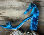 Madden Girl Blue Velvet Heels