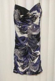 Trixxi Camo blue strapless dress