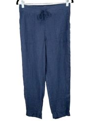 Michael Stars Navy Blue Linen Casual Pants/Joggers Size Small NWOT