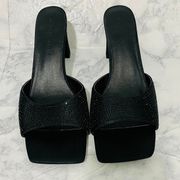 Princess Polly Black Perlie Heels