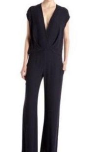 L’Agence for Barney’s black jumpsuit wide leg size 6