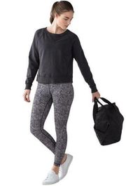 Lululemon  Wunder Under Hi Rise 7/8 Tight Full On Luxtreme Alpine White Black 6