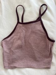 Pull and bear magenta crop top