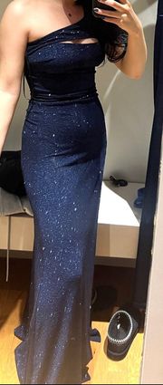 Sparkly Blue Long Dress